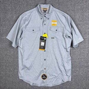 NEW Ariat Rebar Venttek Shirt Mens Medium Charcoal Heather Gray Short Sleeve NWT